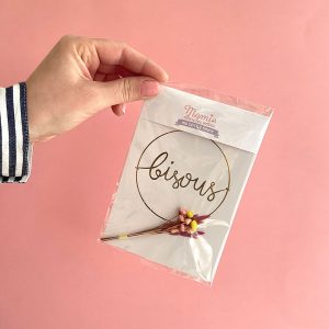 carte à fleurir DIY créatif - bisous sachet