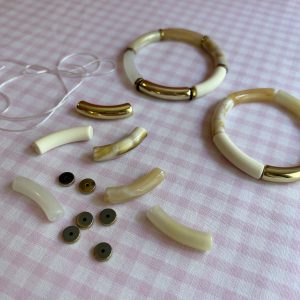 Kit bracelet Jonc Creme