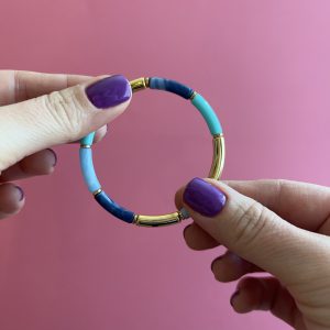 Kit bracelet Jonc S Bleu