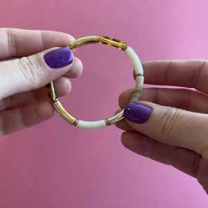 Kit bracelet Jonc S Creme