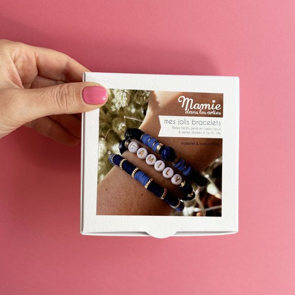 Kit 3 bracelets en perles heishi Family