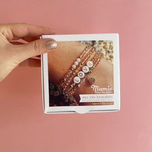 Bracelet perles de verre DIY love