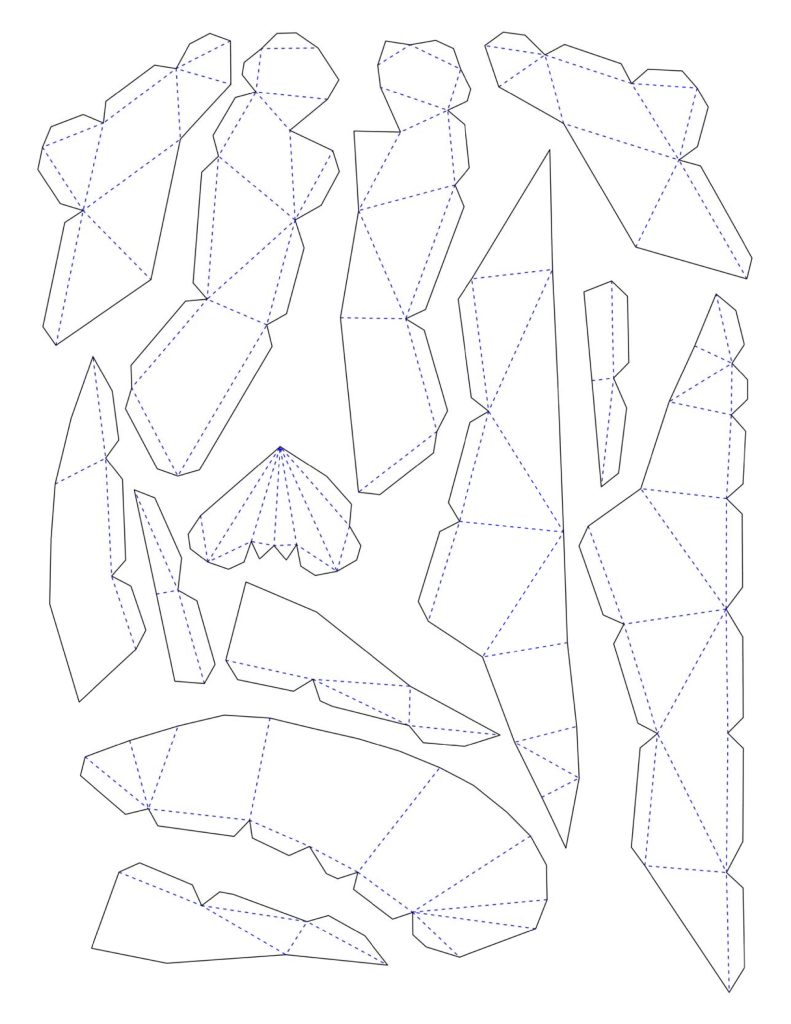 DIY oiseau papercraft gratuit 1