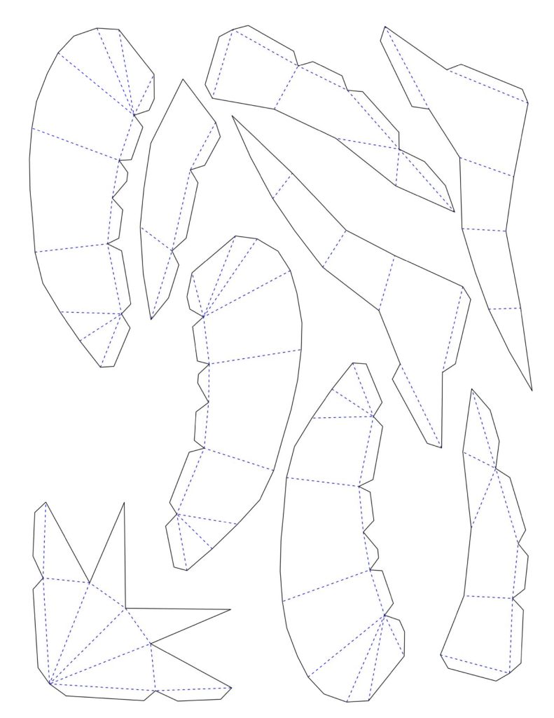 DIY oiseau papercraft gratuit 2
