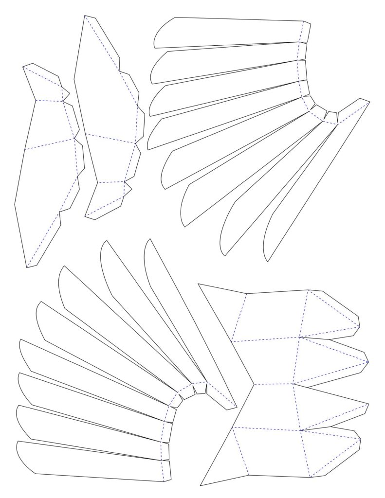 DIY oiseau papercraft gratuit 3