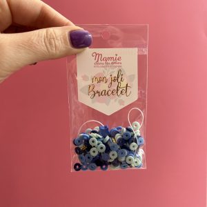 DIY bracelet perles heishi Bleu