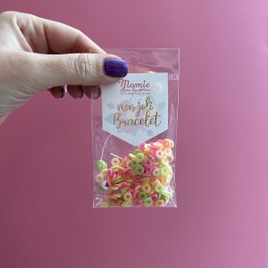 DIY bracelet perles heishi flashy