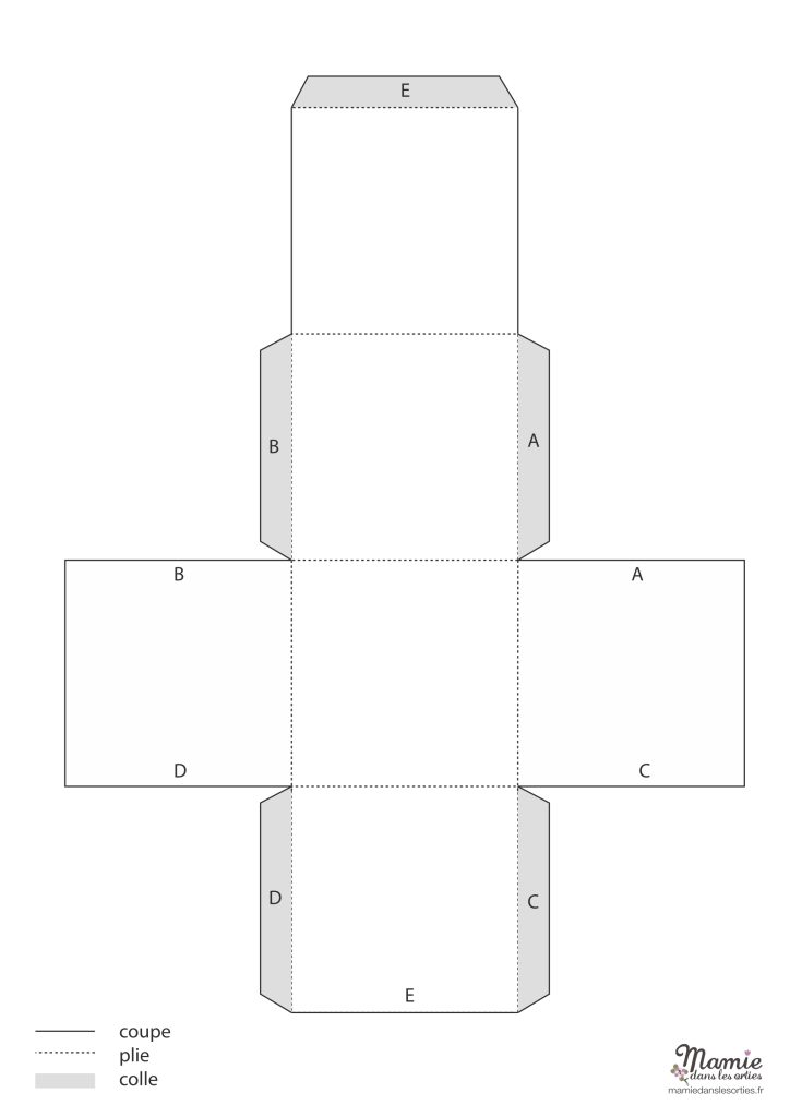 diy cube papier à imprimer