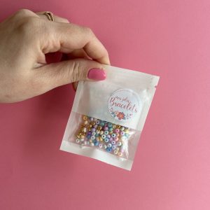kit créatif perles rocaille pastel