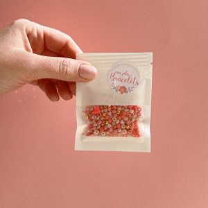 kit créatif perles rocaille corail